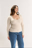 Ruby Scoop Long Sleeve Oatmeal Marle