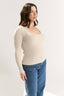Ruby Scoop Long Sleeve Oatmeal Marle