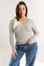 Ruby Scoop Long Sleeve Pewter Marle