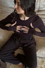Jenna Crew Neck Long Sleeve - Pecan