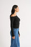 Cobie Off Shoulder Long Sleeve Black