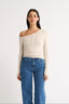 Cobie Off Shoulder Long Sleeve Oatmeal