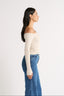 Cobie Off Shoulder Long Sleeve Oatmeal
