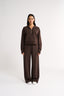 Percy Quarter Zip Jumper Espresso