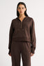 Percy Quarter Zip Jumper Espresso
