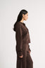 Percy Quarter Zip Jumper Espresso
