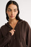 Percy Quarter Zip Jumper Espresso