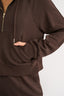 Percy Quarter Zip Jumper Espresso