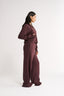 Percy Quarter Zip Jumper Merlot