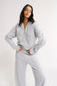 Percy Quarter Zip Jumper Grey Marle