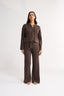 Katie Cable Knit Pant Chocolate