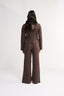 Katie Cable Knit Pant Chocolate