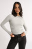 Carina Classic Long Sleeve Pewter Marle