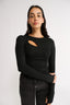 Neve Cutout Long Sleeve  Black