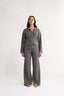 Katie Cable Zip Jacket Charcoal