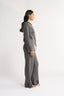 Katie Cable Zip Jacket Charcoal