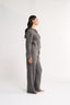 Katie Cable Knit Pant Charcoal