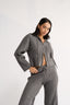 Katie Cable Knit Pant Charcoal