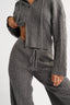 Katie Cable Knit Pant Charcoal
