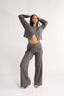 Katie Cable Knit Pant Charcoal
