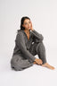 Katie Cable Knit Pant Charcoal