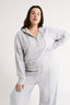 Percy Quarter Zip Jumper Grey Marle
