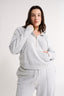 Percy Quarter Zip Jumper Grey Marle