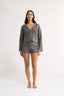 Katie Cable Knit Short Charcoal