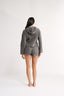 Katie Cable Knit Short Charcoal