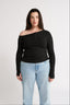 Cobie Off Shoulder Long Sleeve Black