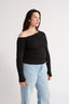 Cobie Off Shoulder Long Sleeve Black