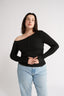 Cobie Off Shoulder Long Sleeve Black