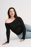 Cobie Off Shoulder Long Sleeve Black