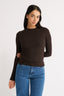Carina Classic Long Sleeve Chocolate