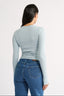 Carina Classic Long Sleeve Stone Blue