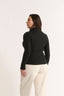 Carina Mock Neck Long Sleeve Black