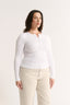 Carina Henley Long Sleeve Optic White