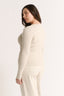 Carina Henley Long Sleeve Oatmeal Marle