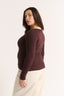Nina Scoop Long Sleeve Cabernet