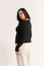 Nina Scoop Long Sleeve Black