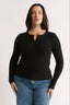 Carina Henley Long Sleeve Black