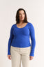 Nina Scoop Long Sleeve Cobalt