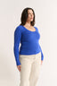Nina Scoop Long Sleeve Cobalt