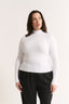 Carina Mock Neck Long Sleeve Optic White