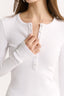 Carina Henley Long Sleeve Optic White