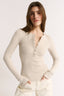 Carina Henley Long Sleeve Oatmeal Marle