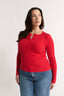 Carina Henley Long Sleeve Radiant Red