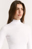 Carina Mock Neck Long Sleeve Optic White
