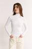 Carina Mock Neck Long Sleeve Optic White