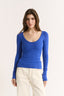 Nina Scoop Long Sleeve Cobalt